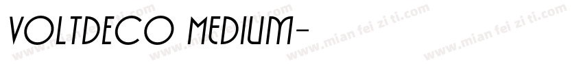 VOLTDECO Medium字体转换